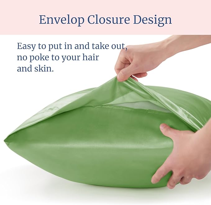 BEDELITE Satin Pillowcase for Hair and Skin, Super Soft Similar to Silk Pillow - Image 6