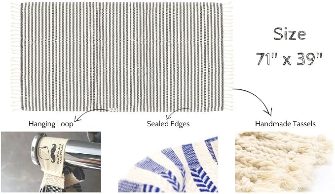Bazaar Anatolia Turkish Beach Towel – 100% Cotton, Quick Dry, Sand Free Boho - Image 4