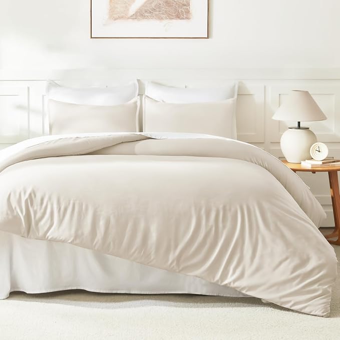Litanika Twin XL Comforter Set Beige, 2 Pieces Extra Long Dorm Bedding Sets - Image 6
