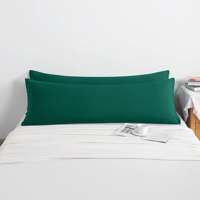 NTBAY Body Pillow Cases Set of 2, 2 Pack Brushed Microfiber 20x54 Pillow Cases - Image 4