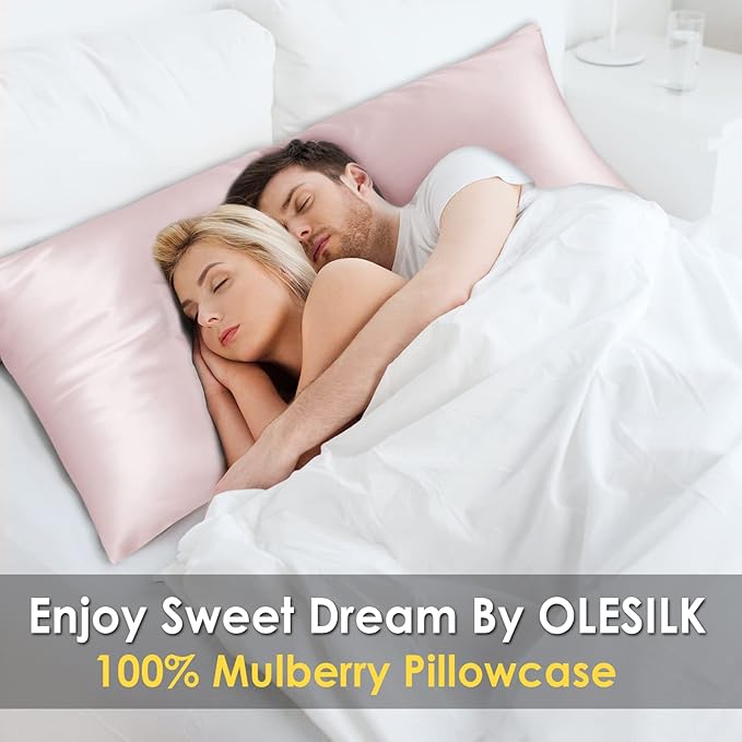 OLESILK Silk Body Pillowcase 20x54 Zippered: 100% Mulberry Silk - Image 2