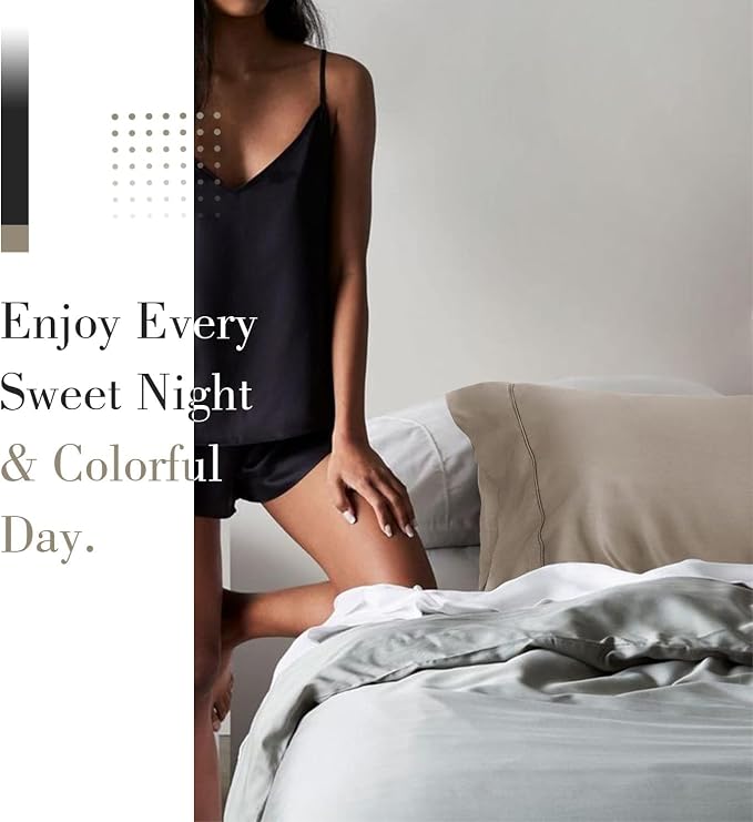 WishSmile Cooling Queen Pillow Cases Set of 2 Breathable Cool Silky Soft Rayon - Image 6