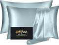 Silk Pillow Cases 2 Pack, Mulberry Silk Pillowcases Standard Set of 2, Anti Acne by HOME