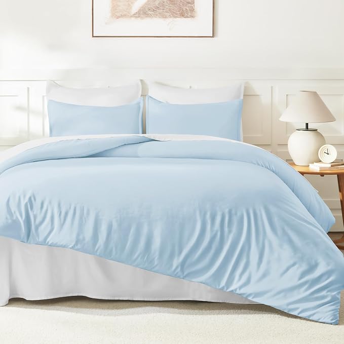 Litanika Twin XL Comforter Set Light Blue, 2 Pieces Extra Long Dorm Bedding Sets - Image 6