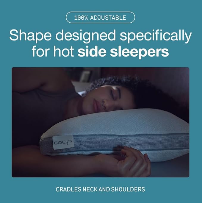 Coop Home Goods Cool+ Cut-Out Adjustable Pillow Queen - Image 5