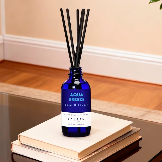 Xcleen Reed Diffuser Set, Aqua Breeze Scented Oil Diffuser - Image 6