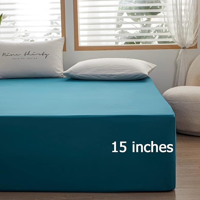 Bedding TwinXL Size Fitted Sheet Only-TwinXL Size Deep Pocket Bottom Fitted - Image 7