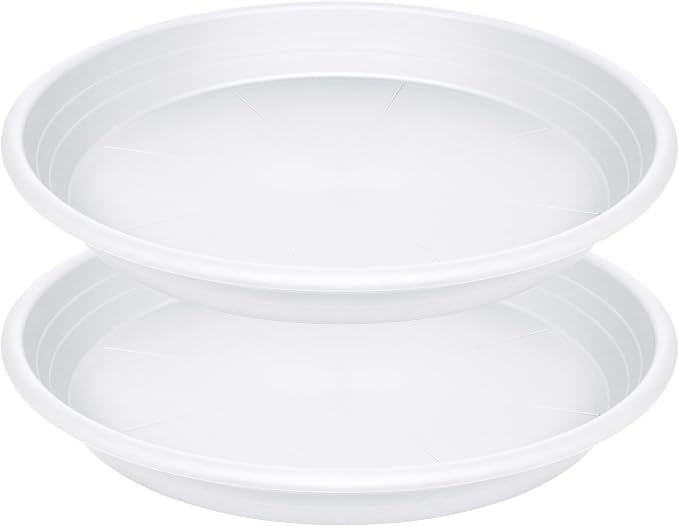 2 Pack of 19 inch Plant Saucer, Large Plant Tray, Heavy Sturdy Plant Drainage by Unknown