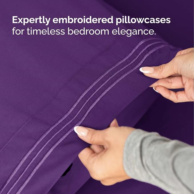 Flex Top Split Head King 4 Piece Sheet Set - Image 7