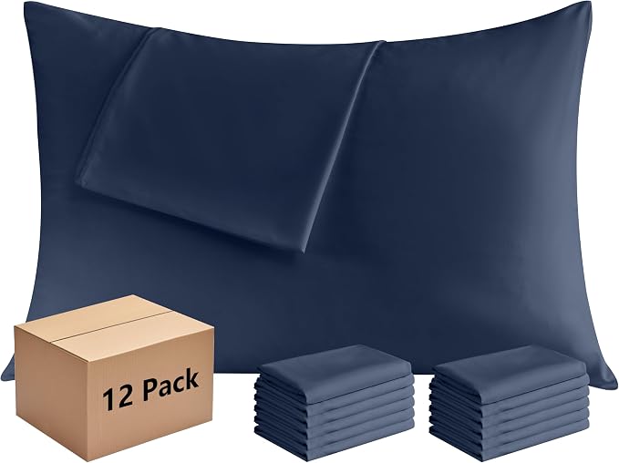 Pillowcases King 12 Pack, 20x36 Pillow Cases by Culve