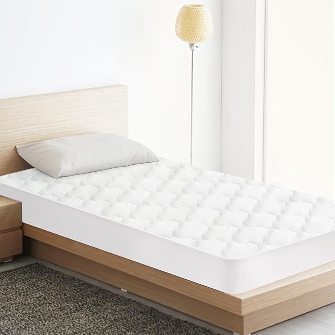 Twin Extra Long Mattress Protector Pad Waterproof Quilted, Breathable & Cooling - Image 5