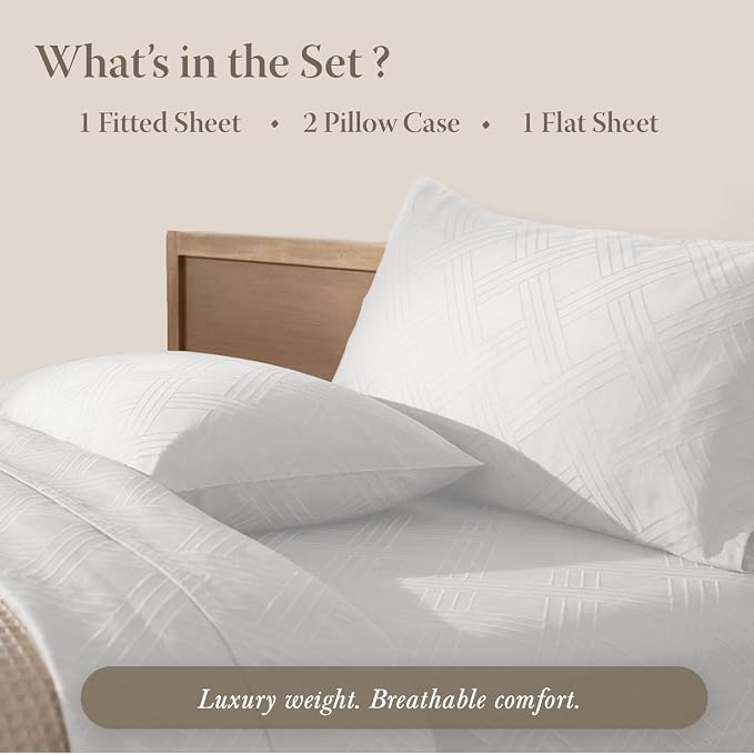 Threadmill Luxury 100% Cotton Queen Bed-Sheets - Image 4