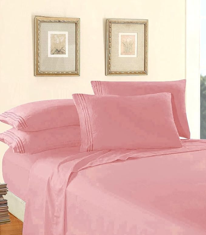 Elegant Comfort Luxury 1500 Premium Hotel Quality Microfiber 5-Piece Sheet Set - Image 3