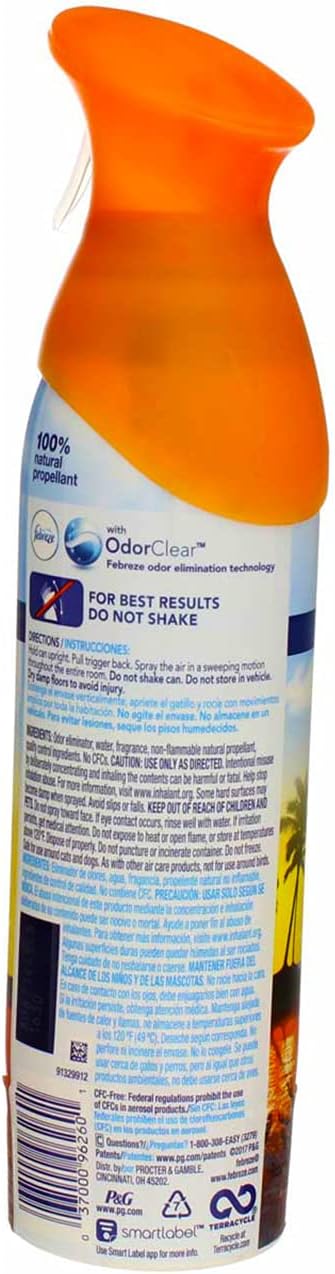 Febreze Air Freshener and Odor Eliminator Spray, Linen & Sky and Hawaiian Aloha - Image 4