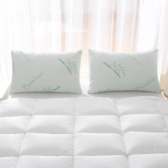 HOXXME King Size Memory Foam Pillows Set of 2, Bed Pillow - Image 8