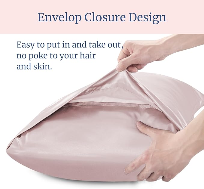 BEDELITE Satin Pillowcase for Hair and Skin, Super Soft and Cooling Similar to - Image 6