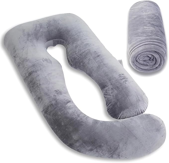 MOON PINE Pregnancy Pillow Cover, U Shaped Body PillowCover Only, Breathable by MOONPINE