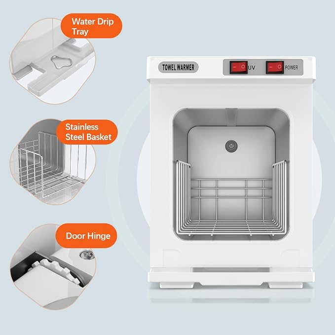 Utenzi Hot Towel Warmer, Spa Towel Cabinet 5L Professional Mini Towel Heater - Image 2