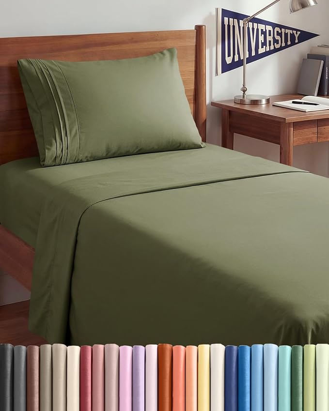 Twin XL Size 3 Piece Sheet Set by CGKUnlimited