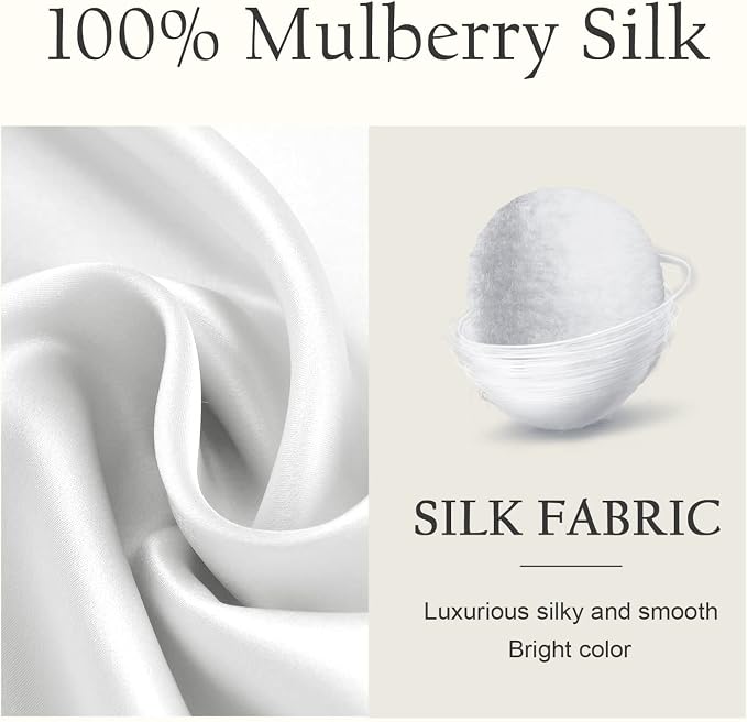 OLESILK Silk Body Pillowcase 20x54 Zippered: 100% Mulberry Silk - Image 7