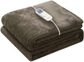 Wapaneus Foot Pocket Heated Blanket Electric Throw by Wapaneus