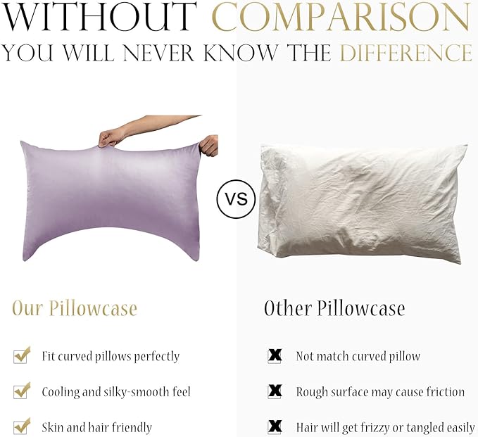 ELIBABA Cooling Bamboo Side Sleeper Pillowcase, King Size, 20 x 36 Inches - Image 2