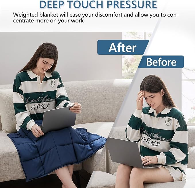 L'AGRATY Weighted Lap Pad 7lb: Small Weighted Blanket - Image 4