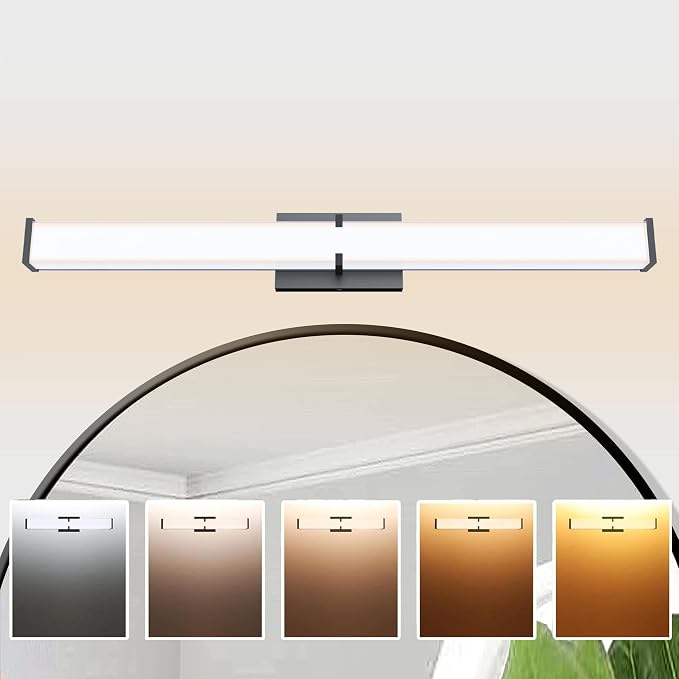 24.8Inch 2500LM Bathroom Light Fixtures 5CCT Optional, Dimmable Bathroom - Image 8