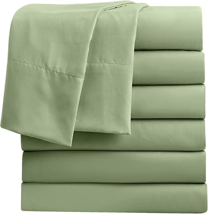 FreshCulture Queen Flat Sheets Only, Soft Microfiber Bedding Sheets by FreshCulture
