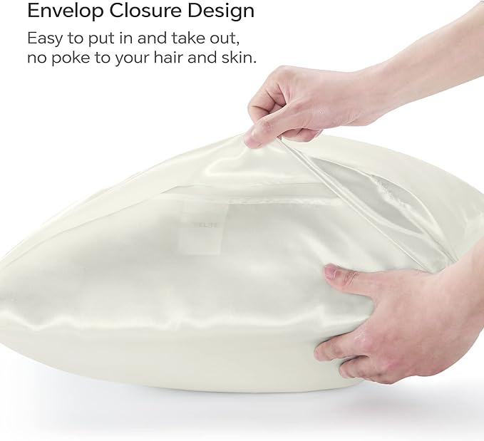 BEDELITE Satin Body Pillow Cover, Super Soft and Cooling Body Pillow Pillowcase - Image 4