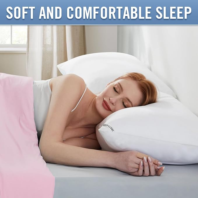 Piwaal Luxury Hotel Pillows for Sleeping 2 Pack, Bed Pillows Standard Size Set - Image 7