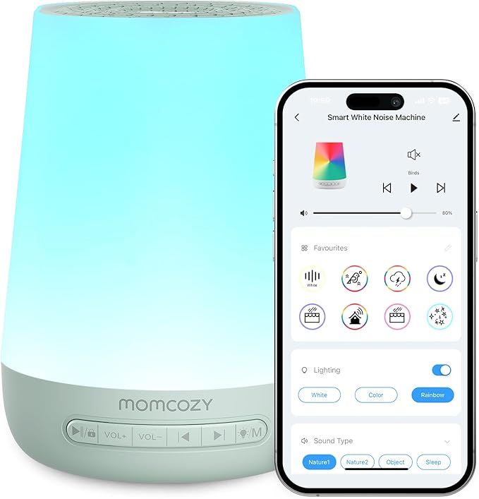 Baby Sound Machine, Momcozy White Noise Machine by Momcozy