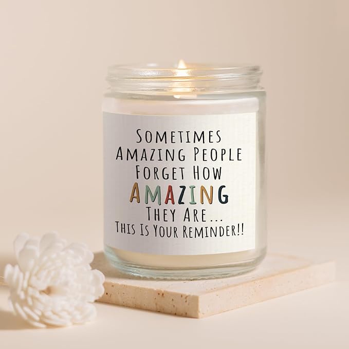 Craftique Gifts for Women, Birthday Gifts for Women- You're Amazing Candle- - Image 5