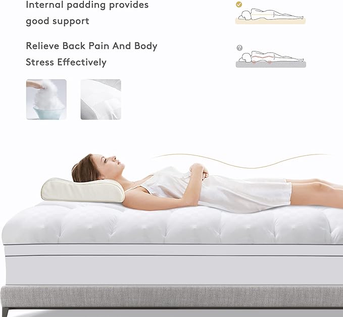 SameBed Mattress Topper Cal King, Extra Thick Mattress Pad Cover - Image 6