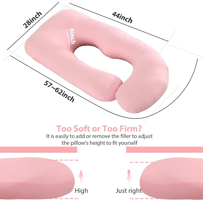 Victostar Pregnancy Pillow, 57 inches U Shaped Maternity Pillow - Image 2