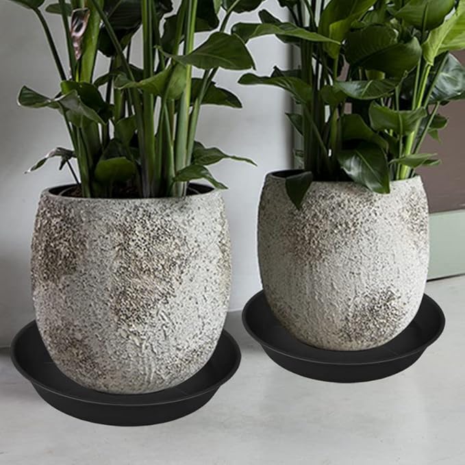 2 Pack of 20 22 inch Plant Saucer, 3.6" Depth Tray, Large Deep Heavy Duty - Image 6