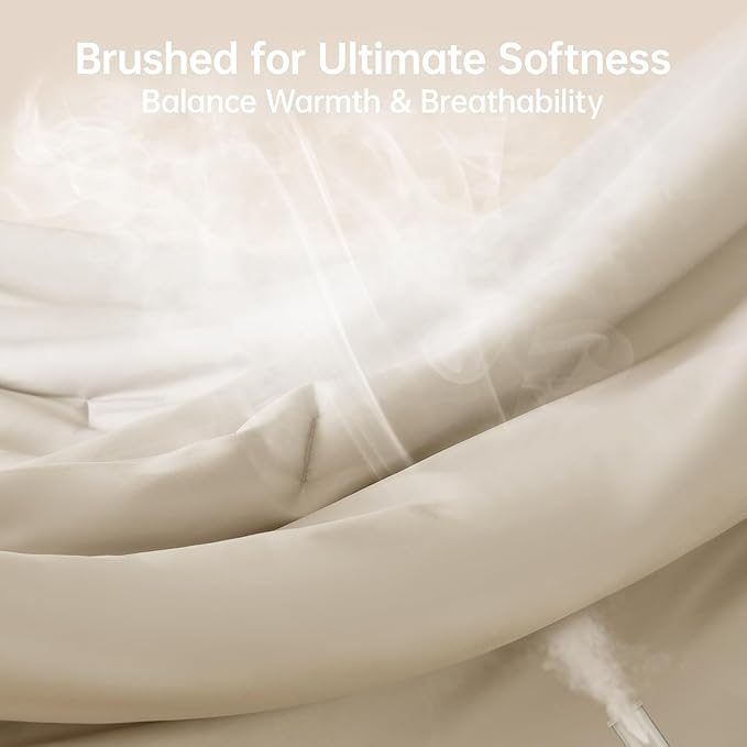 MUXHOMO King Size Comforter Set, All Season Ultra Soft Down Alternative Bedding - Image 3