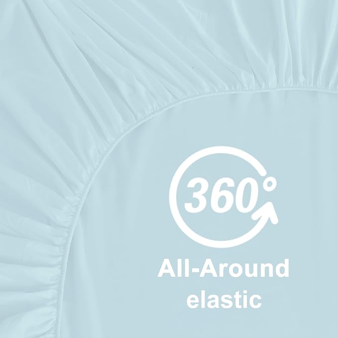 Hotella 100% Microfiber 60"x80" Queen Size Fitted Sheet Only, Hotel Quality - Image 5