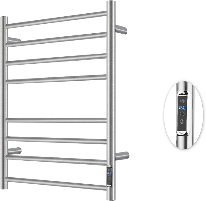 Heated Towel Racks for Bathroom, Wall Mounted Electric Towel Warmer Racks by BLARALA