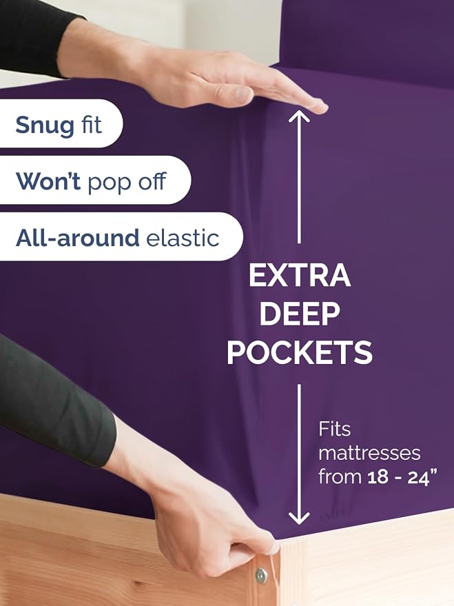 Extra Deep Split King Fitted Sheet - Image 2