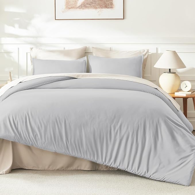 Litanika Twin XL Comforter Set Light Grey, 2 Pieces Extra Long Dorm Bedding Sets - Image 6