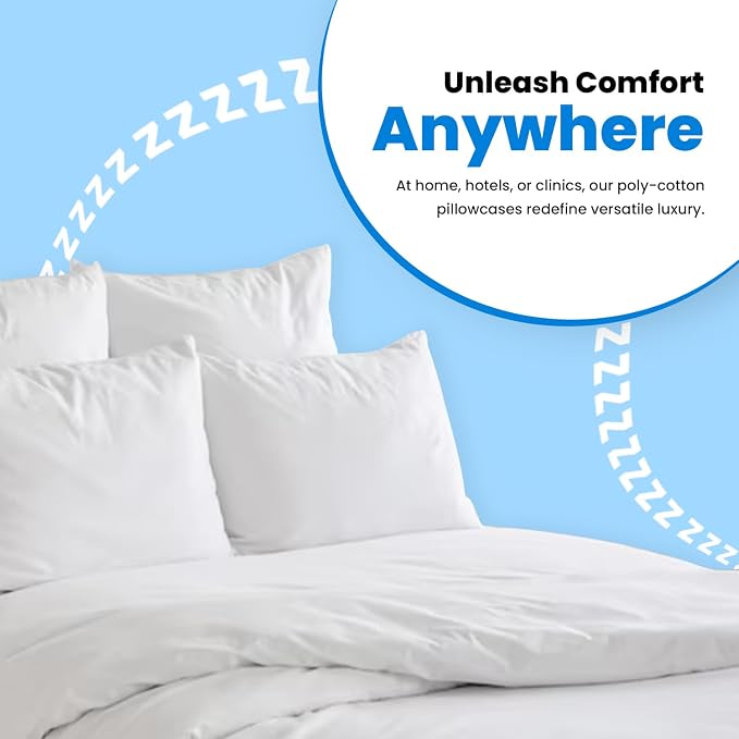 Avalon Bedding Pillow Cases Standard Size White Pillow Cases Set of 24 Cotton - Image 5