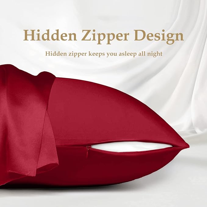 INSSL Silk Pillowcase for Women, Mulberry Silk Pillowcase for Hair and Skin and - Image 5