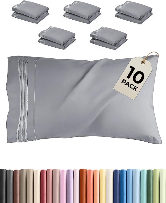 King Pillow Cases Set of 10 by CGKUnlimited