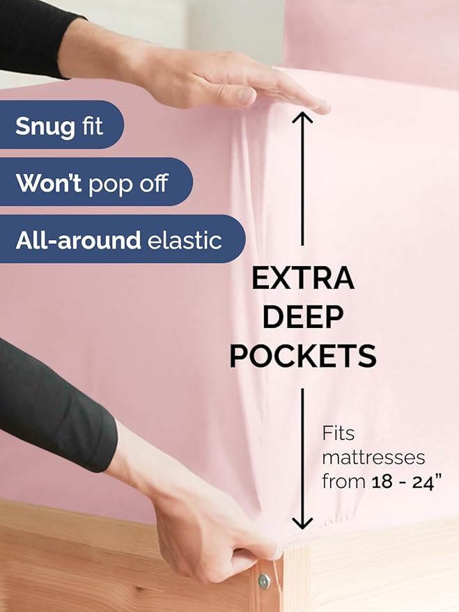 Extra Deep Twin XL Fitted Sheet - Image 2