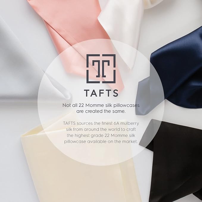 Tafts Silk Pillow Cases - 22mm 100% Pure Mulberry 6A Silk Pillowcase - Image 7