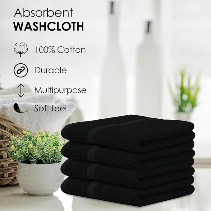 Avalon Towels Cotton Washcloths – Size 12x12 Inches, 100% Ring Spun Cotton - Image 6