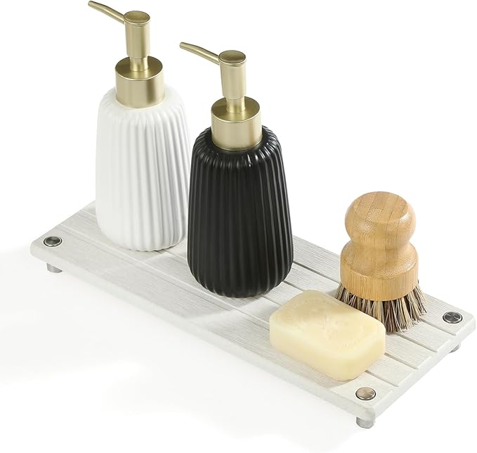 Razborci Instant Dry Sink Caddy Kitchen Sink Organizer, Quick Drying Stone Tray by Razborci