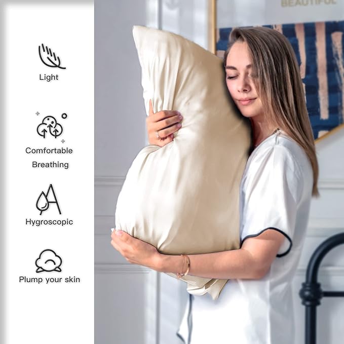 Natural Mulberry Silk Pillowcase - Image 3