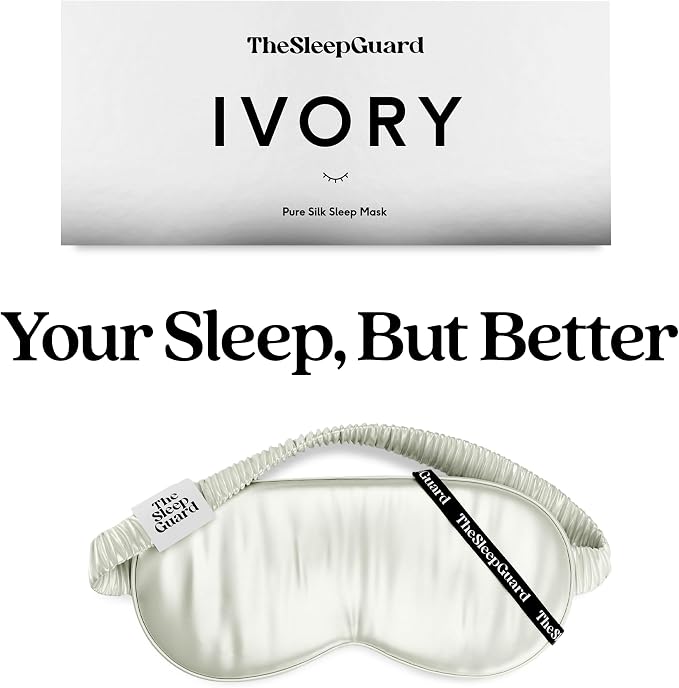 TheSleepGuard Pure Silk Sleep Mask Light Blocking Travel Essentials. Eye Masks - Image 6